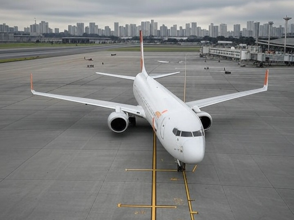 Avião da Gol em aeroporto de São Paulo, representando o legado do fundador Constantino Junior falecido por câncer.