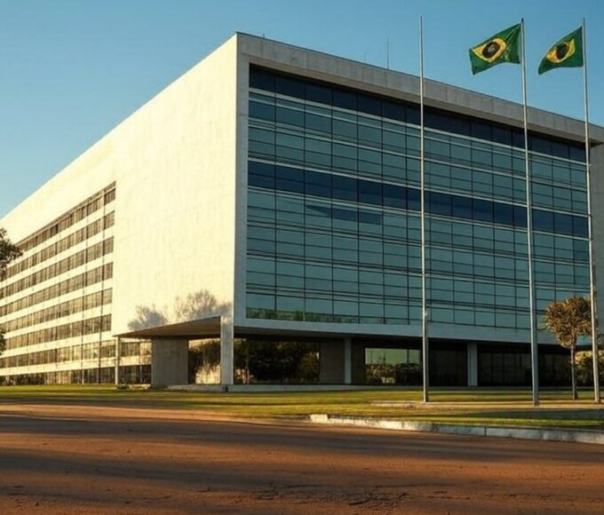 Palácio do Buriti em Brasília com bandeiras do Brasil, simbolizando aumento de elogios a servidores do GDF.