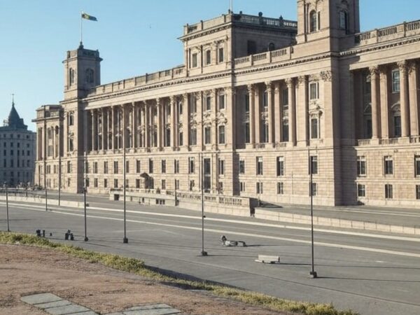 Edifício do Parlamento Sueco, representando proposta de redução da idade penal para 13 anos em crimes graves.