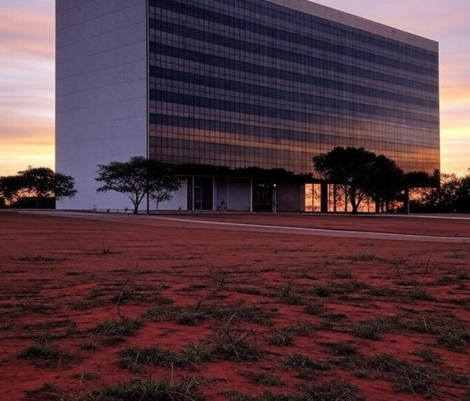 Edifício do Tribunal de Justiça do Distrito Federal em Brasília, simbolizando luto pela morte de desembargador.