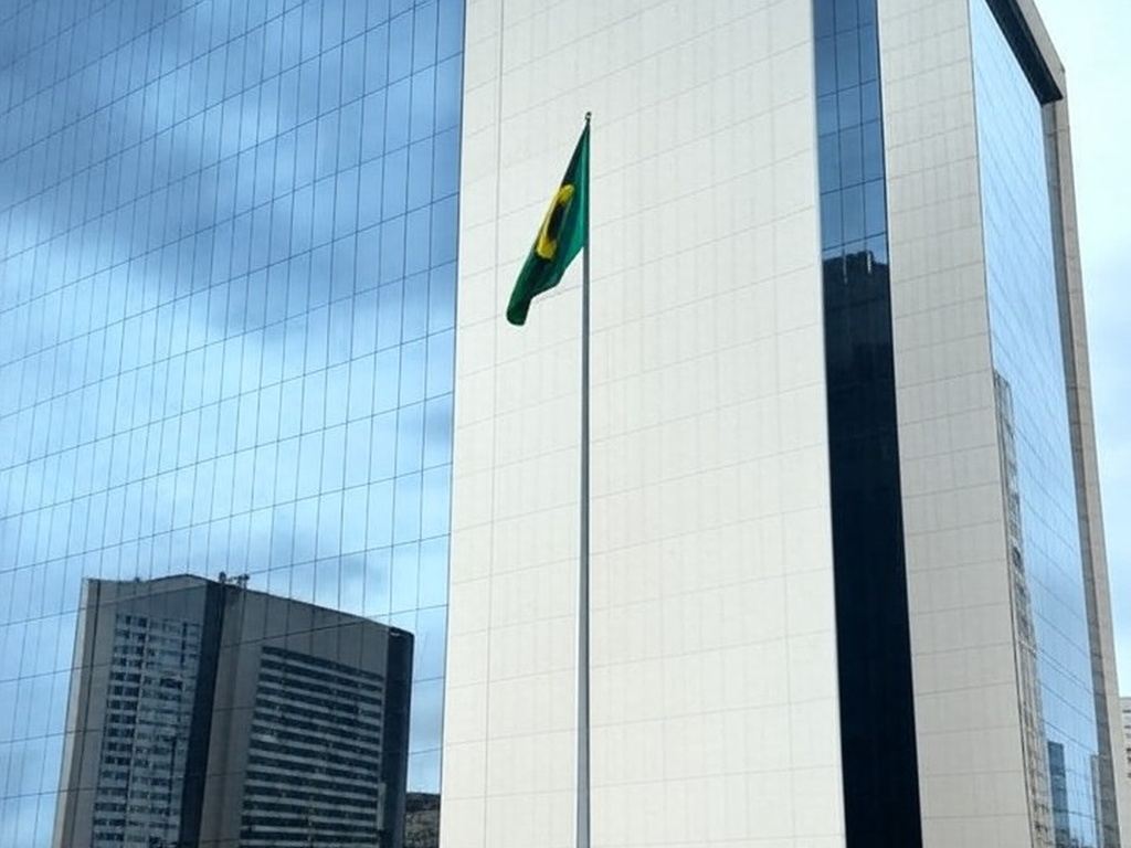 Fachada do Tribunal de Justiça do DF em Brasília com bandeiras a meio mastro, simbolizando luto pela morte de desembargador.