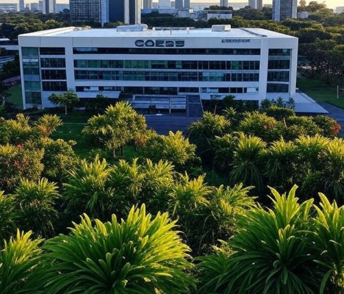 Edifício da Caesb em Brasília, representando divulgação de resultado provisório de concurso para cargos de nível médio.