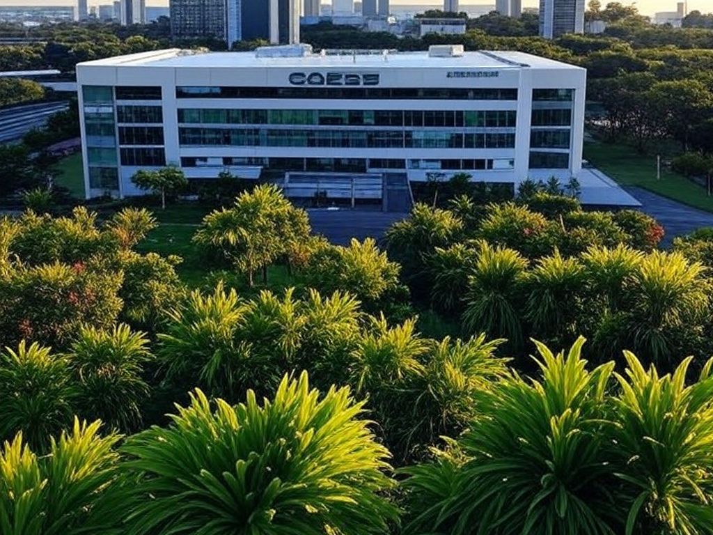 Edifício da Caesb em Brasília, representando divulgação de resultado provisório de concurso para cargos de nível médio.