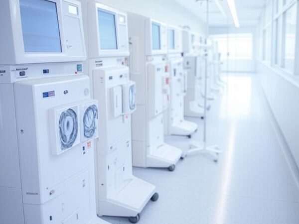 Sala de hemodiálise em hospital de Brasília com equipamentos novos que dobram capacidade no DF.