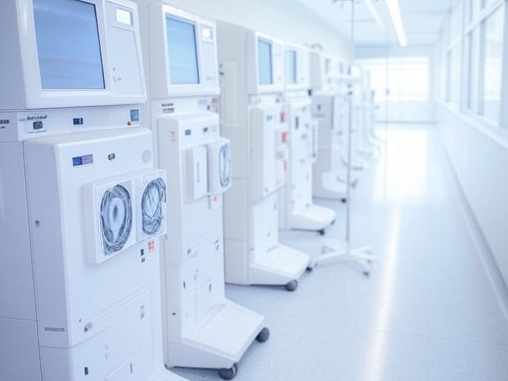 Sala de hemodiálise em hospital de Brasília com equipamentos novos que dobram capacidade no DF.