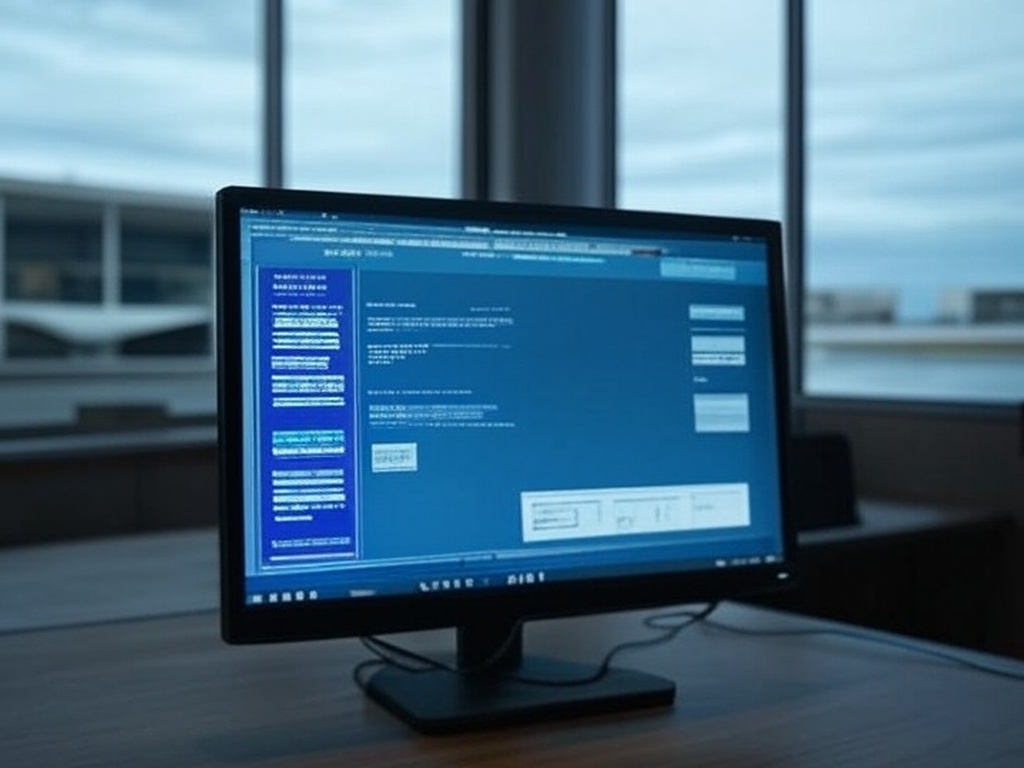 Smartphone com alerta de golpe online, ao fundo Esplanada dos Ministérios em Brasília.