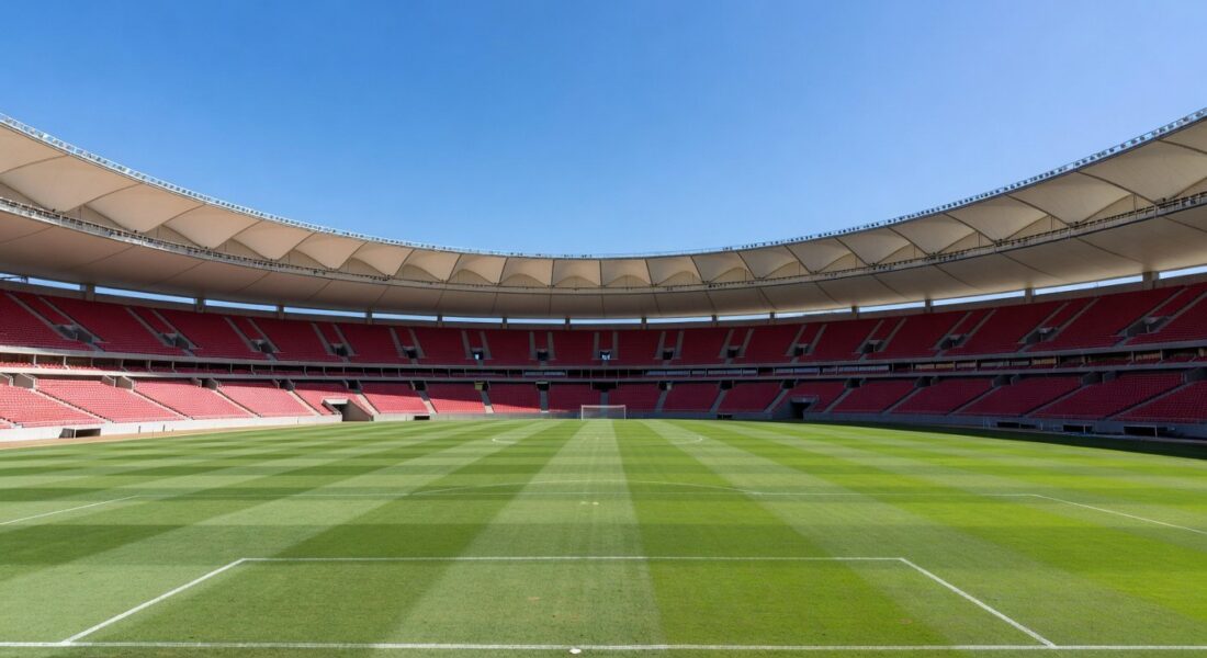 Estádio de futebol em Brasília durante rodada final do Candangão, definindo semifinalistas e rebaixados.