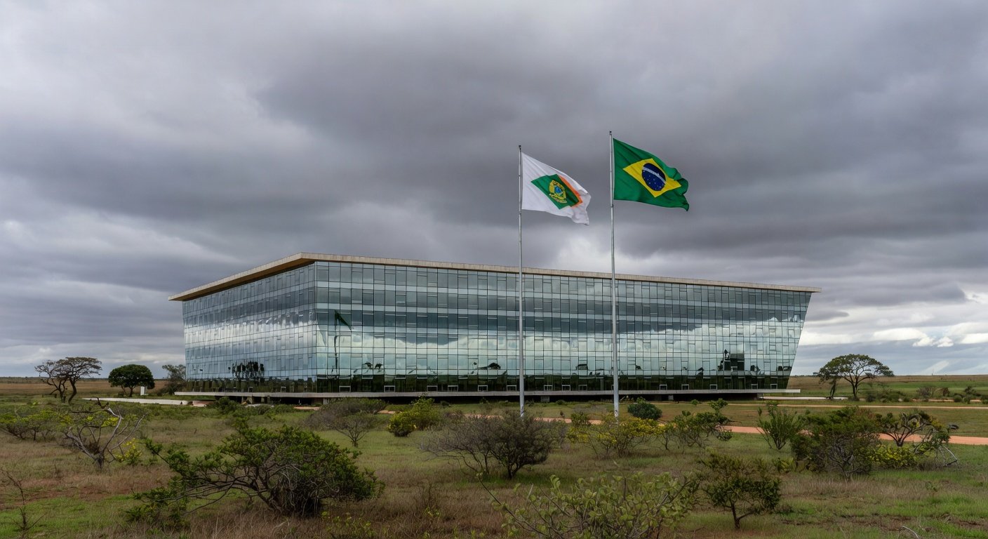 Vista externa da Câmara Legislativa do DF em Brasília, representando discussões sobre capitalização do BRB.