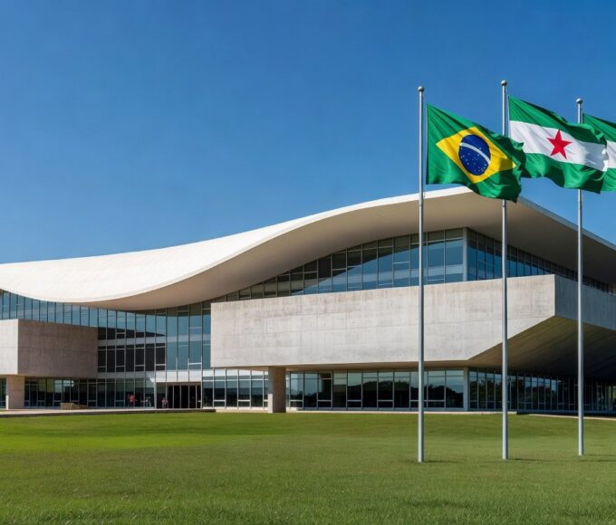 Edifício do TJDFT em Brasília representando a 32ª Semana da Justiça pela Paz em Casa contra violência à mulher.