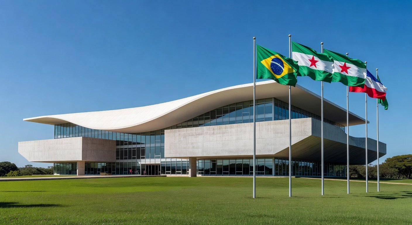 Edifício do TJDFT em Brasília representando a 32ª Semana da Justiça pela Paz em Casa contra violência à mulher.