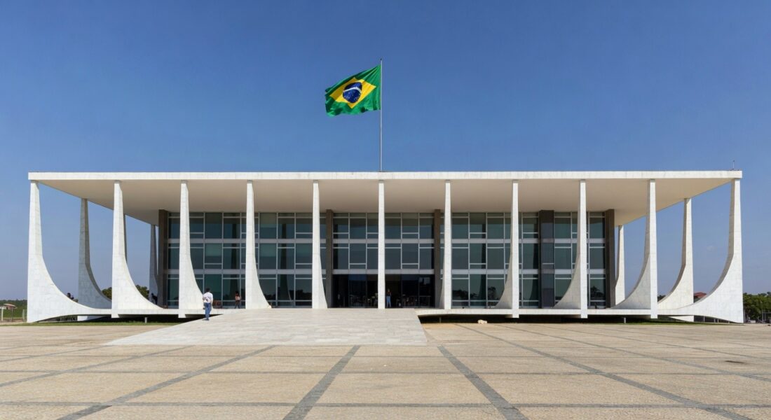 Edifício do STF em Brasília, representando decisão judicial sobre negação de mensagens de Vorcaro por Alexandre de Moraes.
