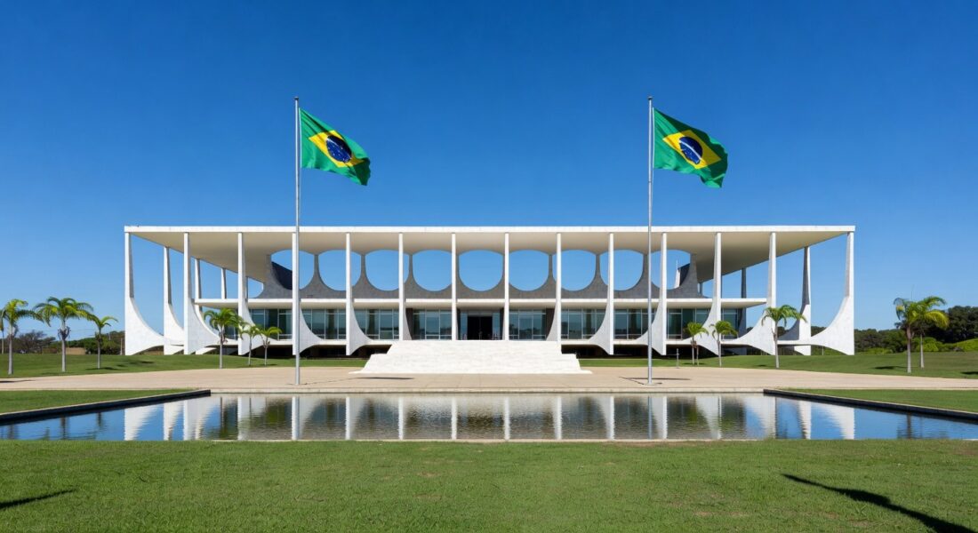 Edifício do STF em Brasília com documentos simbolizando rejeição de pedido para CPI do Banco Master por erro processual.