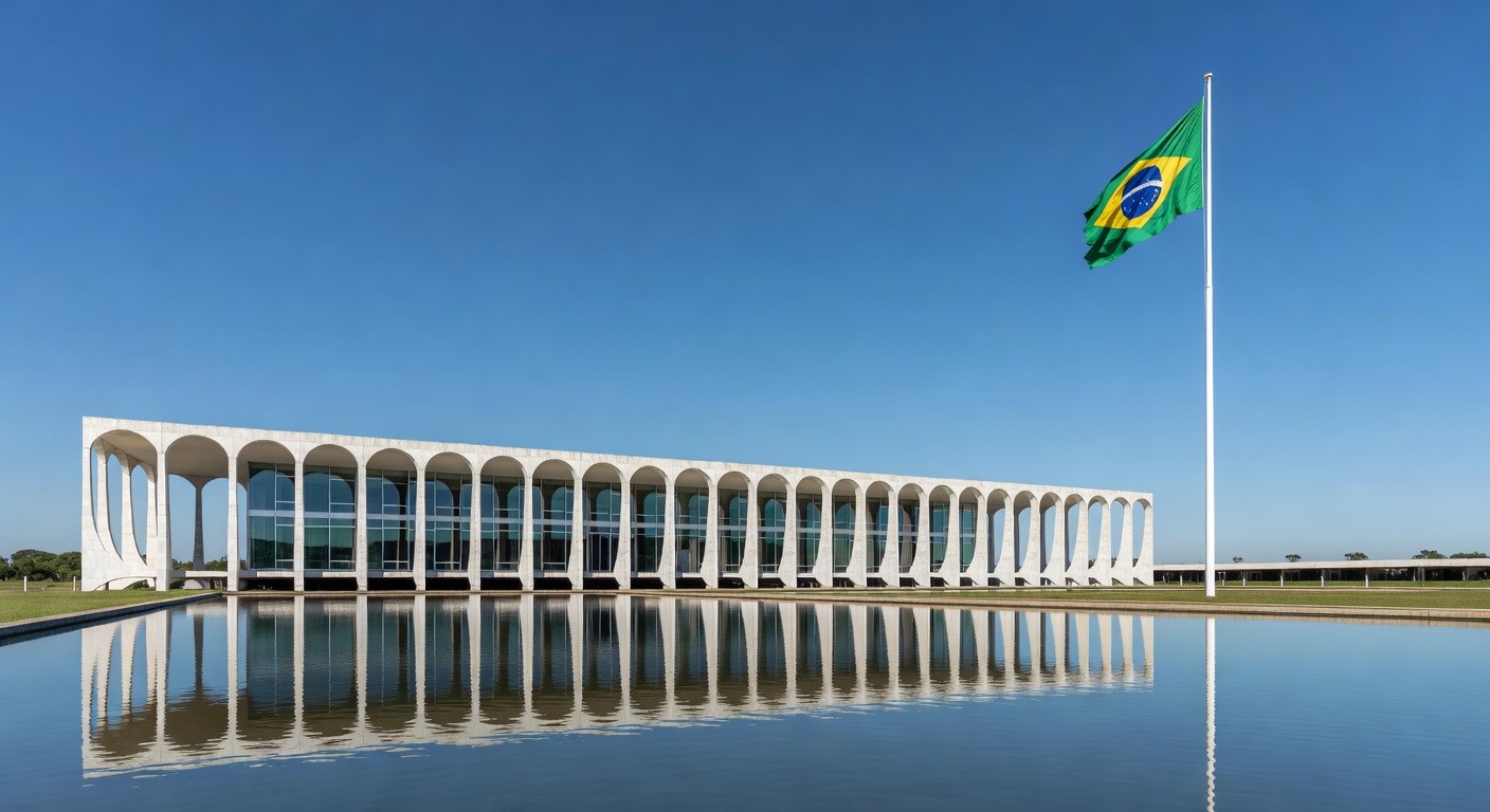 Palácio Itamaraty em Brasília, sede do Ministério das Relações Exteriores, representando alerta sobre ingerência em encontro político.