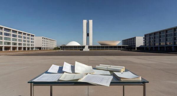 Imagem da Esplanada dos Ministérios em Brasília representando o programa Nota Legal com recorde de 1,6 milhão de inscritos no DF.