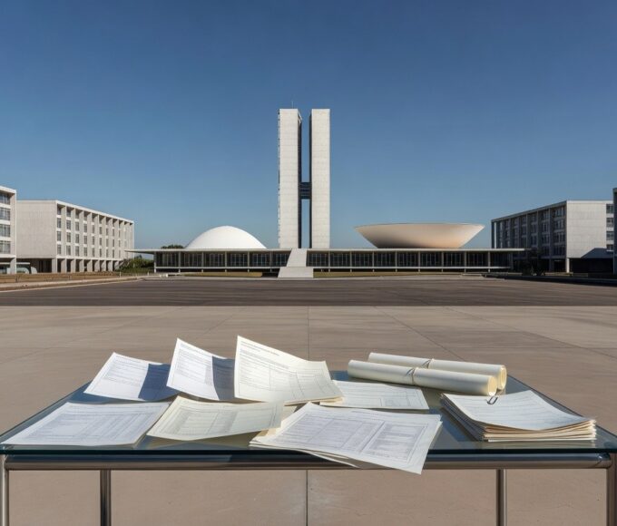 Imagem da Esplanada dos Ministérios em Brasília representando o programa Nota Legal com recorde de 1,6 milhão de inscritos no DF.