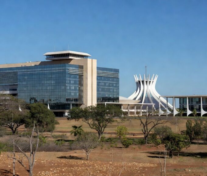 Edifício hospitalar em Brasília representando estimativa do INCA de casos de câncer no DF até 2028.