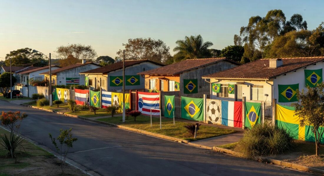 Victor Hugo, 8 anos, ajuda a família com as pinturas e arranjos e ainda bate uma bolinha Minervino Júnior/CB - Minervino Júnior/CB