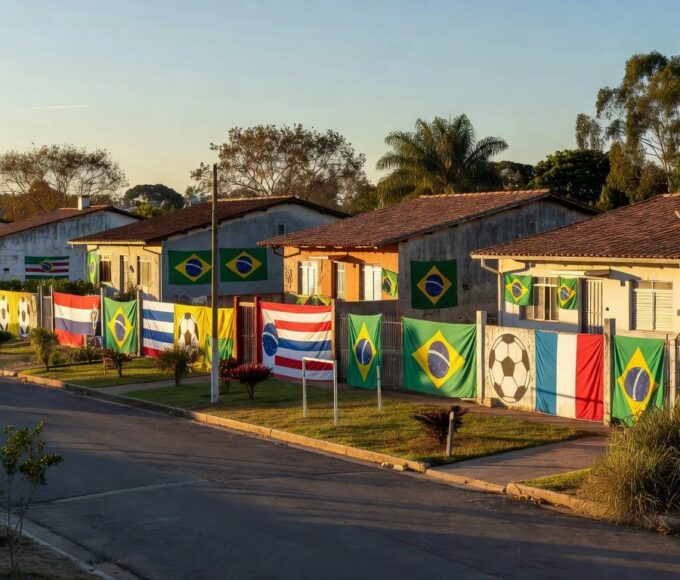 Victor Hugo, 8 anos, ajuda a família com as pinturas e arranjos e ainda bate uma bolinha Minervino Júnior/CB - Minervino Júnior/CB