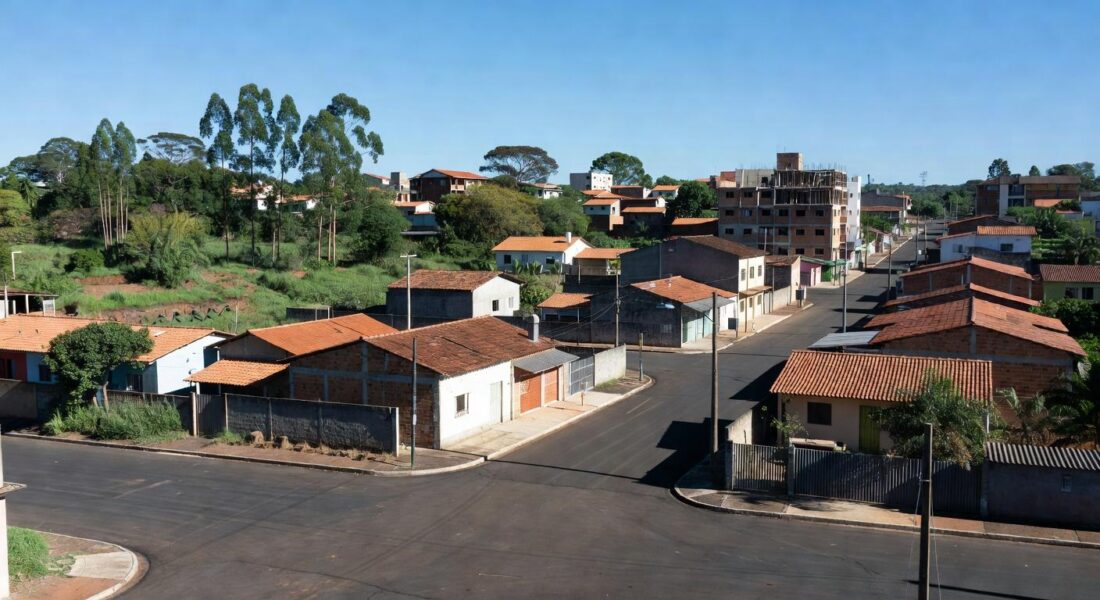 Regiões administrativas de 26 de Setembro e Ponte Alta em área urbana brasileira