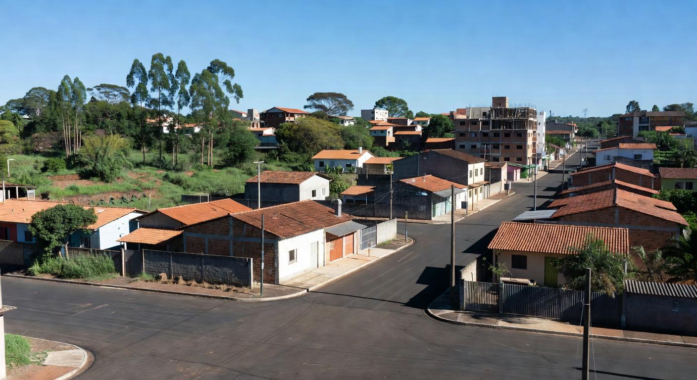 Regiões administrativas de 26 de Setembro e Ponte Alta em área urbana brasileira