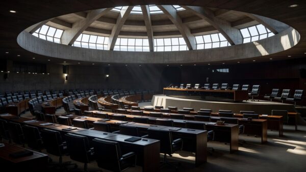 Fachada da Câmara Legislativa do Distrito Federal em Brasília