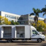 Carreta médica do Agora Tem Especialistas no Hospital de Ceilândia
