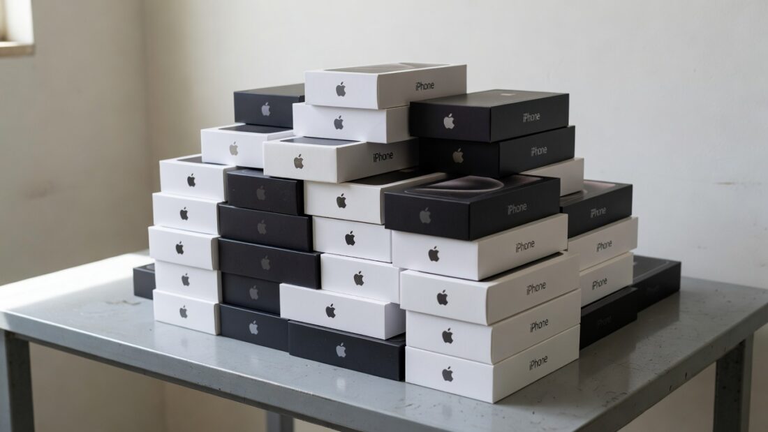 Apreensão de iPhones sem nota fiscal pela PMDF no Gama