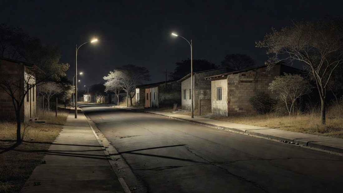 Rua residencial no Recanto das Emas, Brasília, local de feminicídio
