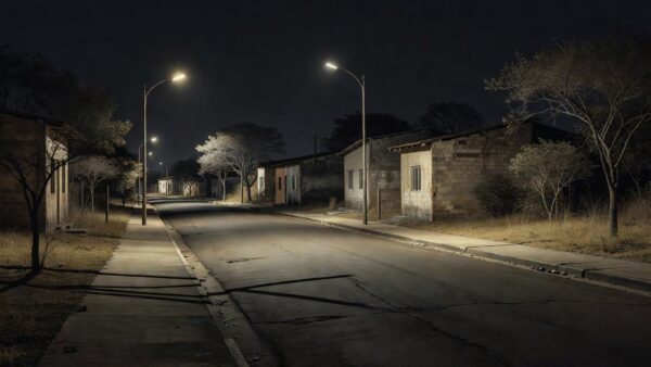 Rua residencial no Recanto das Emas, Brasília, local de feminicídio
