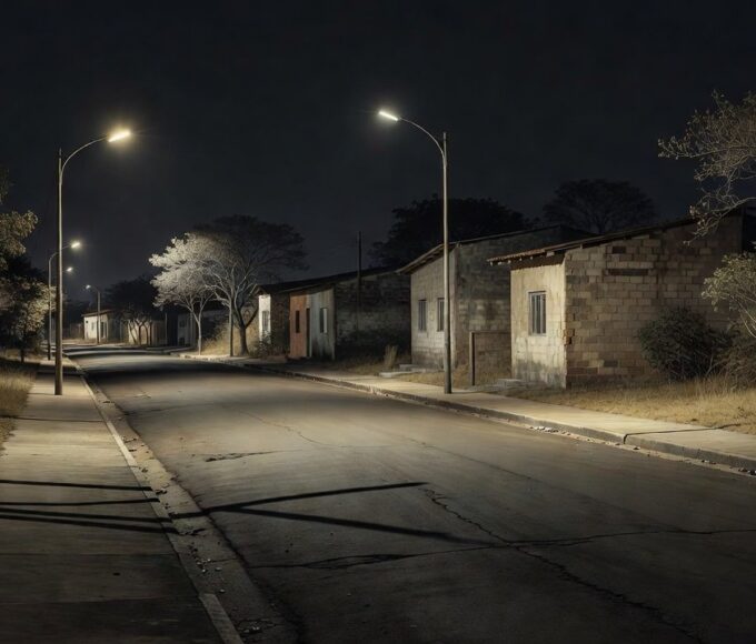 Rua residencial no Recanto das Emas, Brasília, local de feminicídio