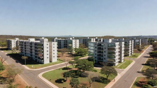 Conjunto de apartamentos entregues no Itapoã Parque em Brasília