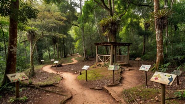 Parque educador no DF com áreas verdes e trilhas para educação