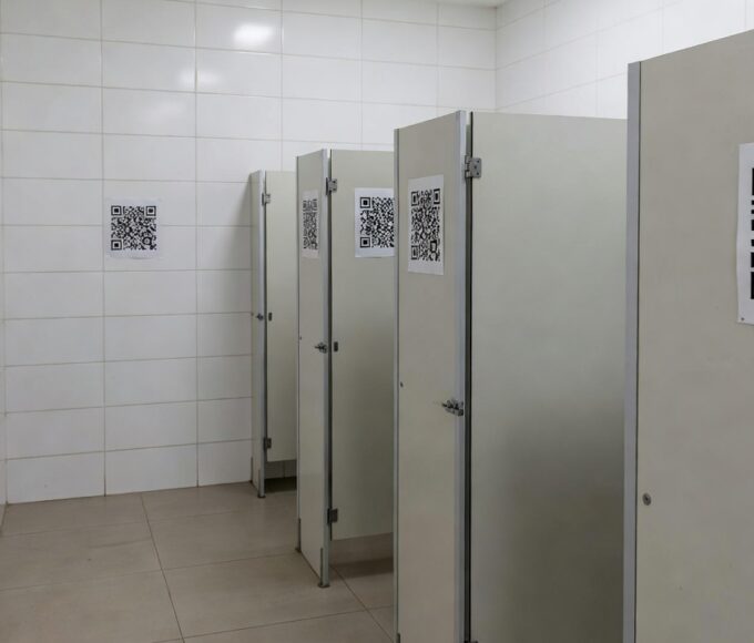 QR Codes instalados em banheiros do DF para combater violência contra a mulher
