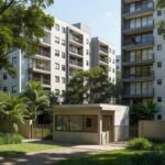 Condomínio residencial no Gama, Brasília, local onde casal foi encontrado morto