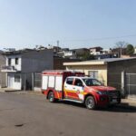 Viatura do CBMDF no Gama após atendimento de emergência