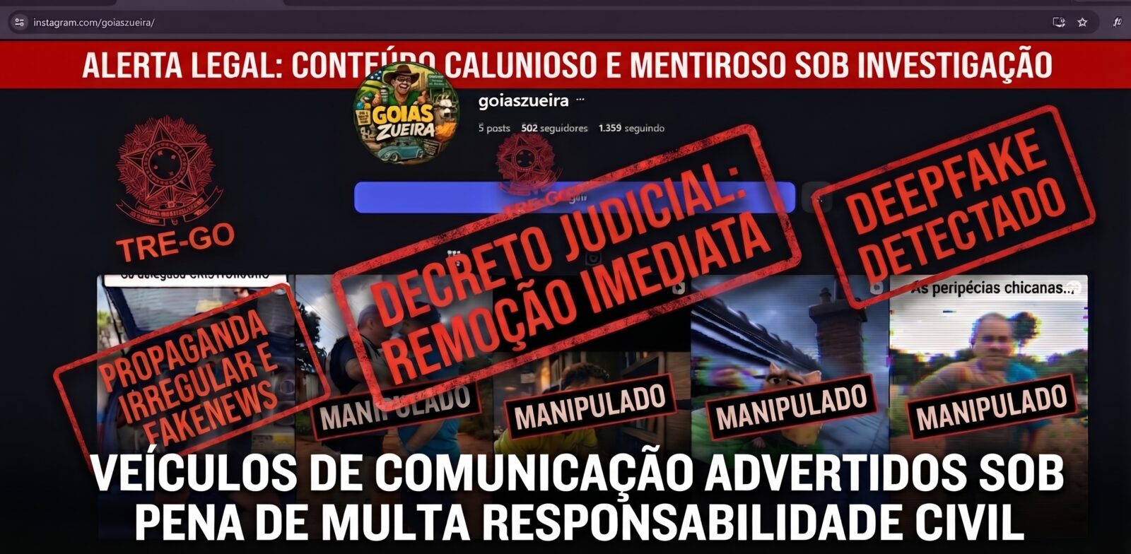 Desembargadora eleitoral manda Meta retirar mentiras contra candidato Cristóvão Tormin