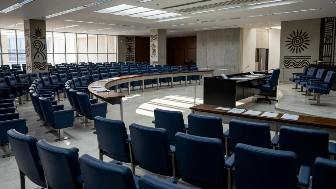 Congresso Nacional em Brasília durante lançamento de candidaturas a deputados distritais no DF