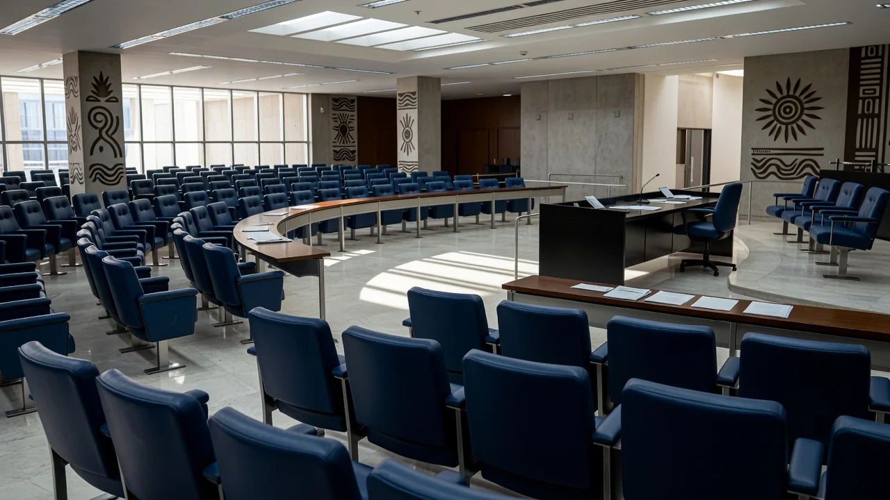 Congresso Nacional em Brasília durante lançamento de candidaturas a deputados distritais no DF