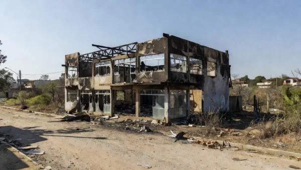 Comércio incendiado em Planaltina após crime de incêndio