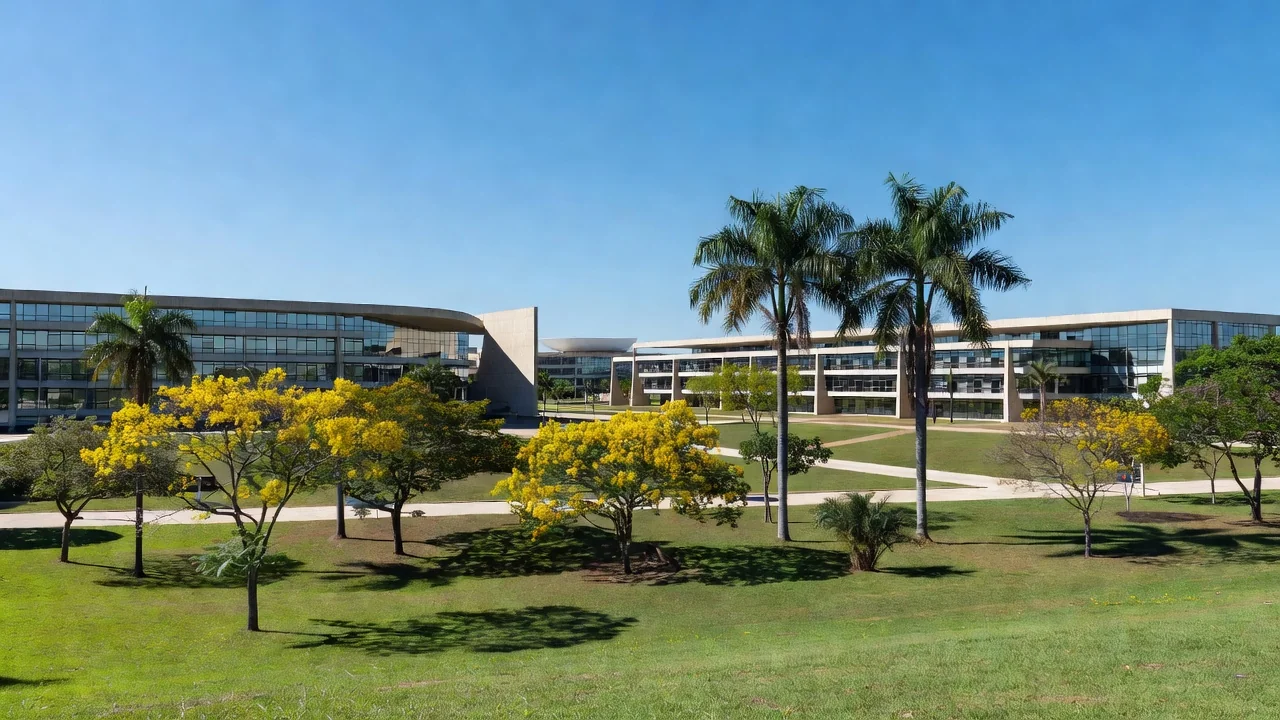 Campus da UnDF com expansão paralisada e prédios inacabados