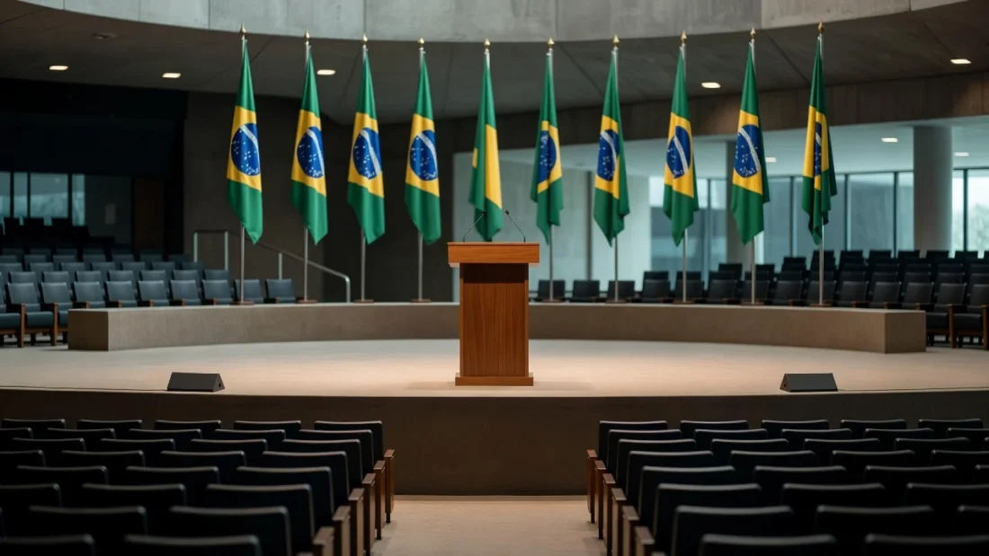 Em chapas teoricamente opostas por questões partidárias, Michelle, Kicis, Fraga (todos do PL) e Arruda (PSD) confraternizam em cima do mesmo palco em Vicente Pires. Foto: Olavo David