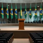 Em chapas teoricamente opostas por questões partidárias, Michelle, Kicis, Fraga (todos do PL) e Arruda (PSD) confraternizam em cima do mesmo palco em Vicente Pires. Foto: Olavo David