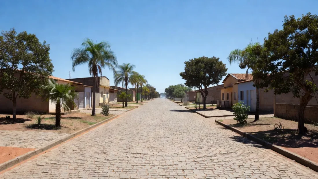 Rua no Gama em Brasília representando local de prisão por exposição genital