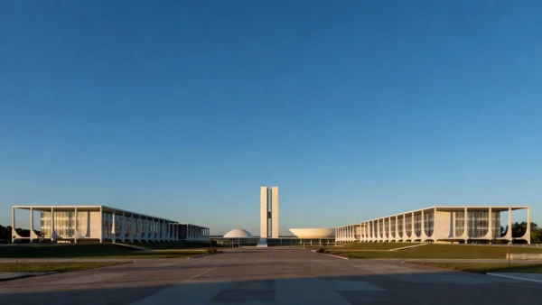 Esplanada dos Ministérios em Brasília com restrições a voos de drones no Desfile de 7 de Setembro