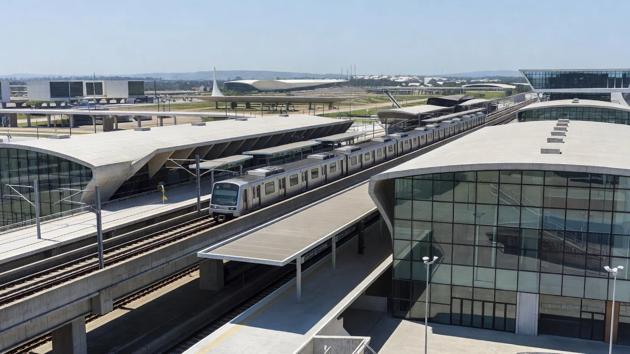 Sistema de metrô em Brasília, Distrito Federal, infraestrutura urbana