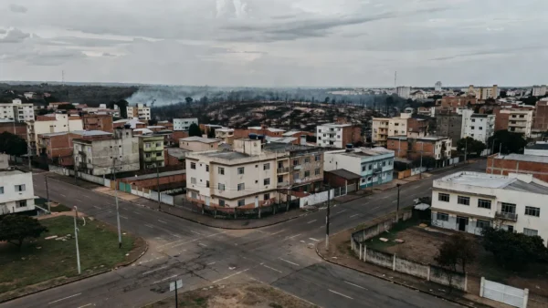 Paisagem urbana do Gama em Brasília, local de incêndio com prisão de suspeito pela PMDF