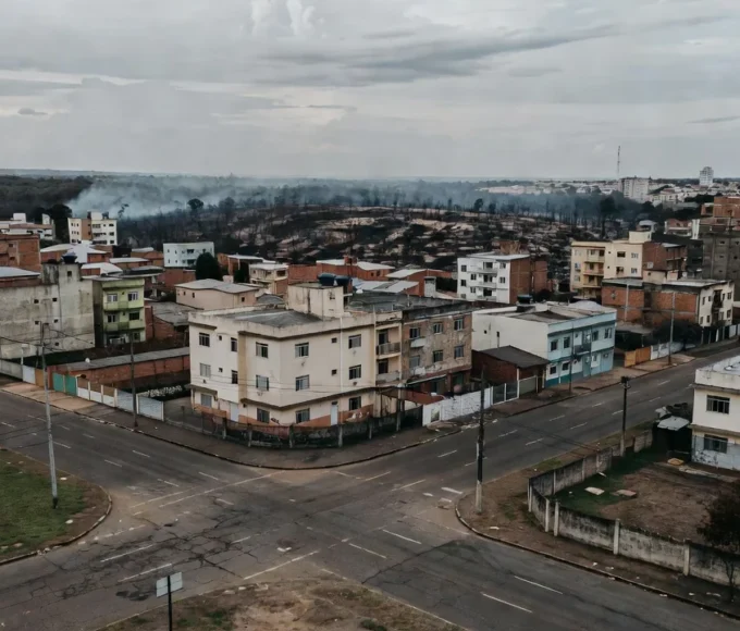 Paisagem urbana do Gama em Brasília, local de incêndio com prisão de suspeito pela PMDF