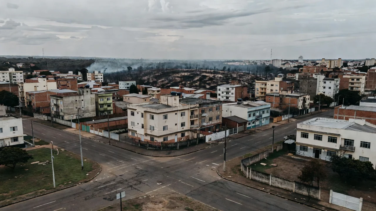 Paisagem urbana do Gama em Brasília, local de incêndio com prisão de suspeito pela PMDF